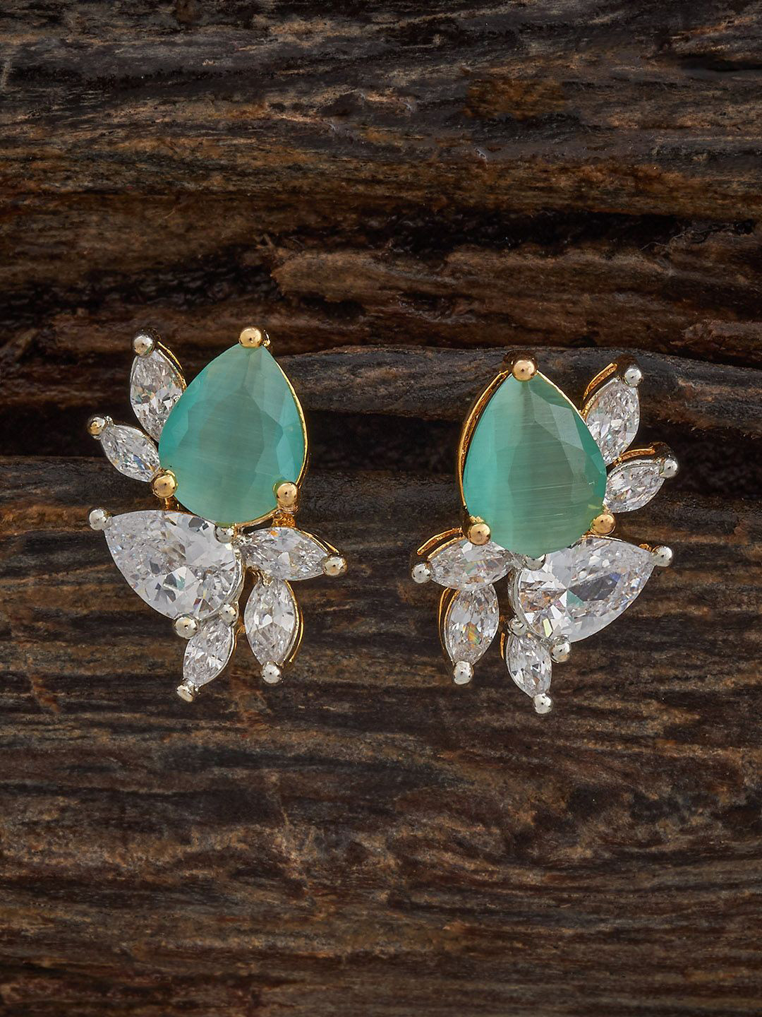 Kushal's Fashion Jewellery Embellished Bridal Circular Studs
