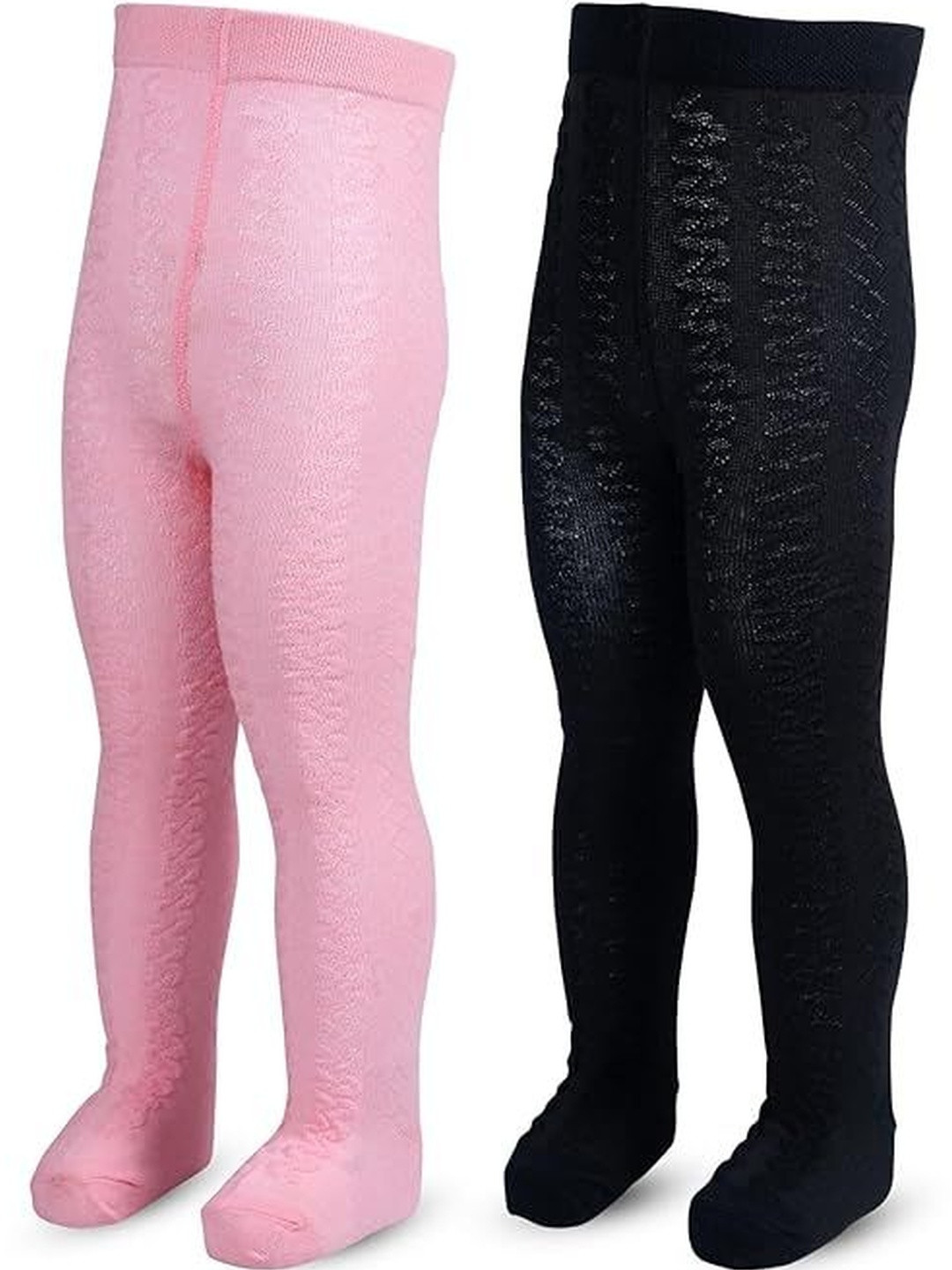 MeeMee Pack of 2 Girls Opaque Slip On Stockings