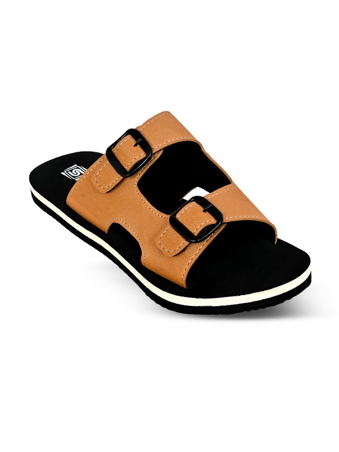 SQUASH Men Open Toe Comfort Sandals With Buckles