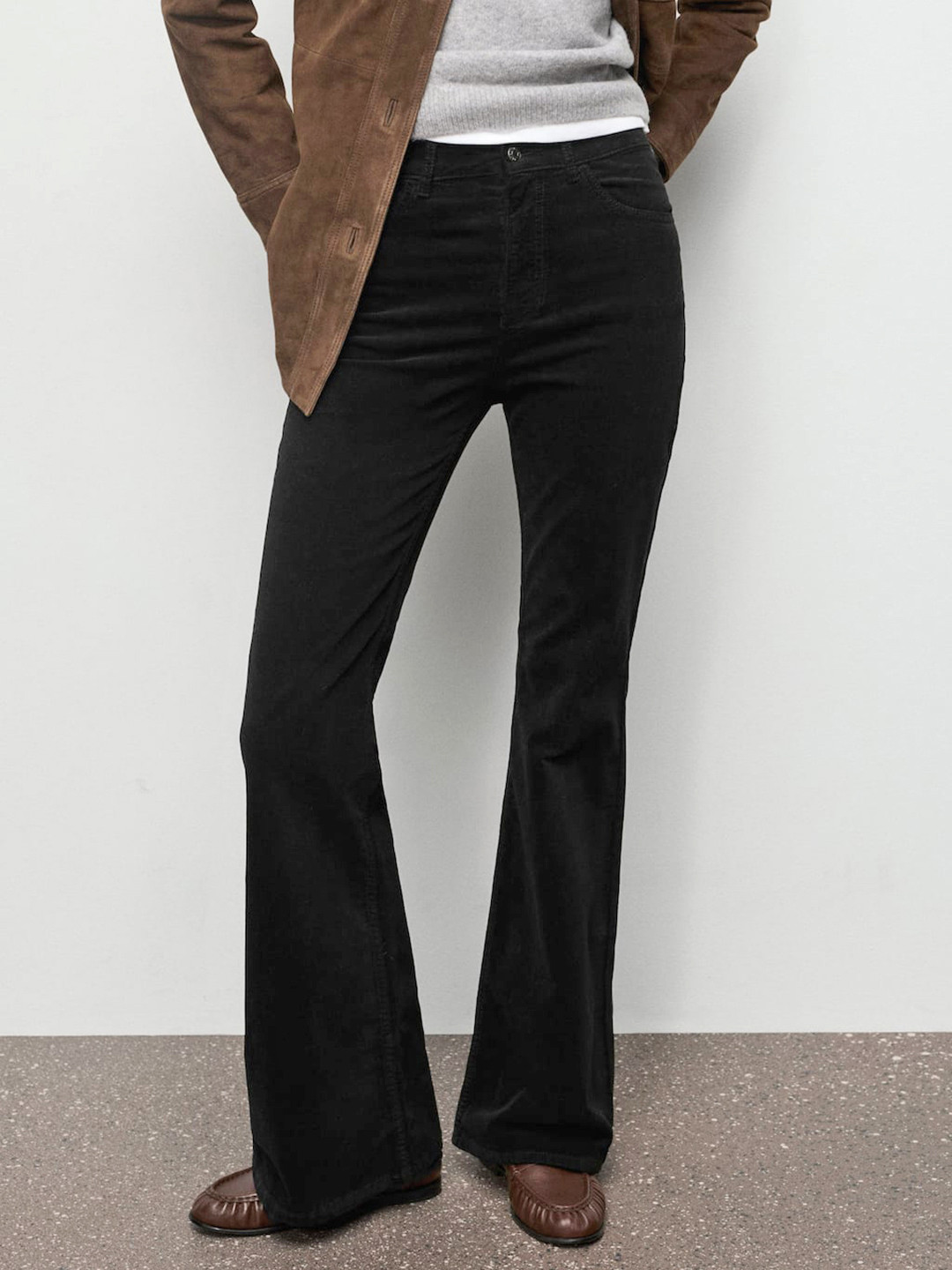 MANGO Women Mid-Rise Flared Stretchable Jeans