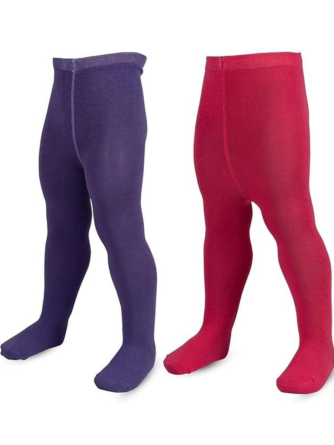 MeeMee Infant Girls Pack of 2 Opaque Cotton Stretchable Stockings