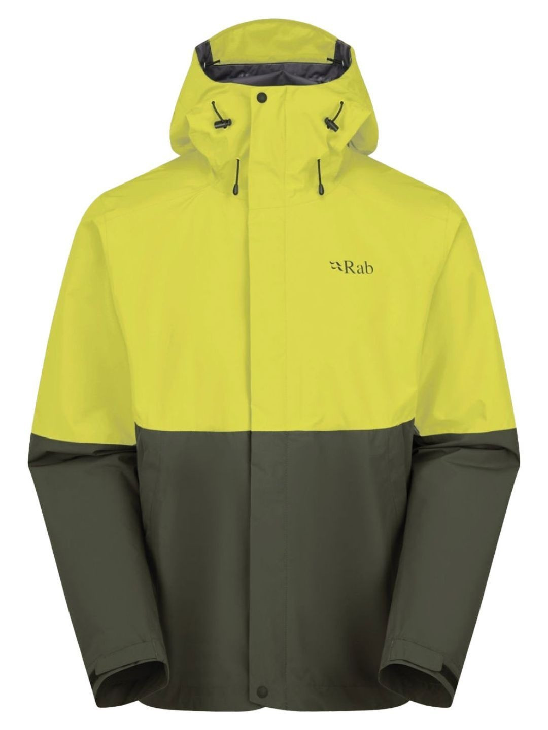 Rab Men Colour-Blocked Downpour Waterproof Jacket
