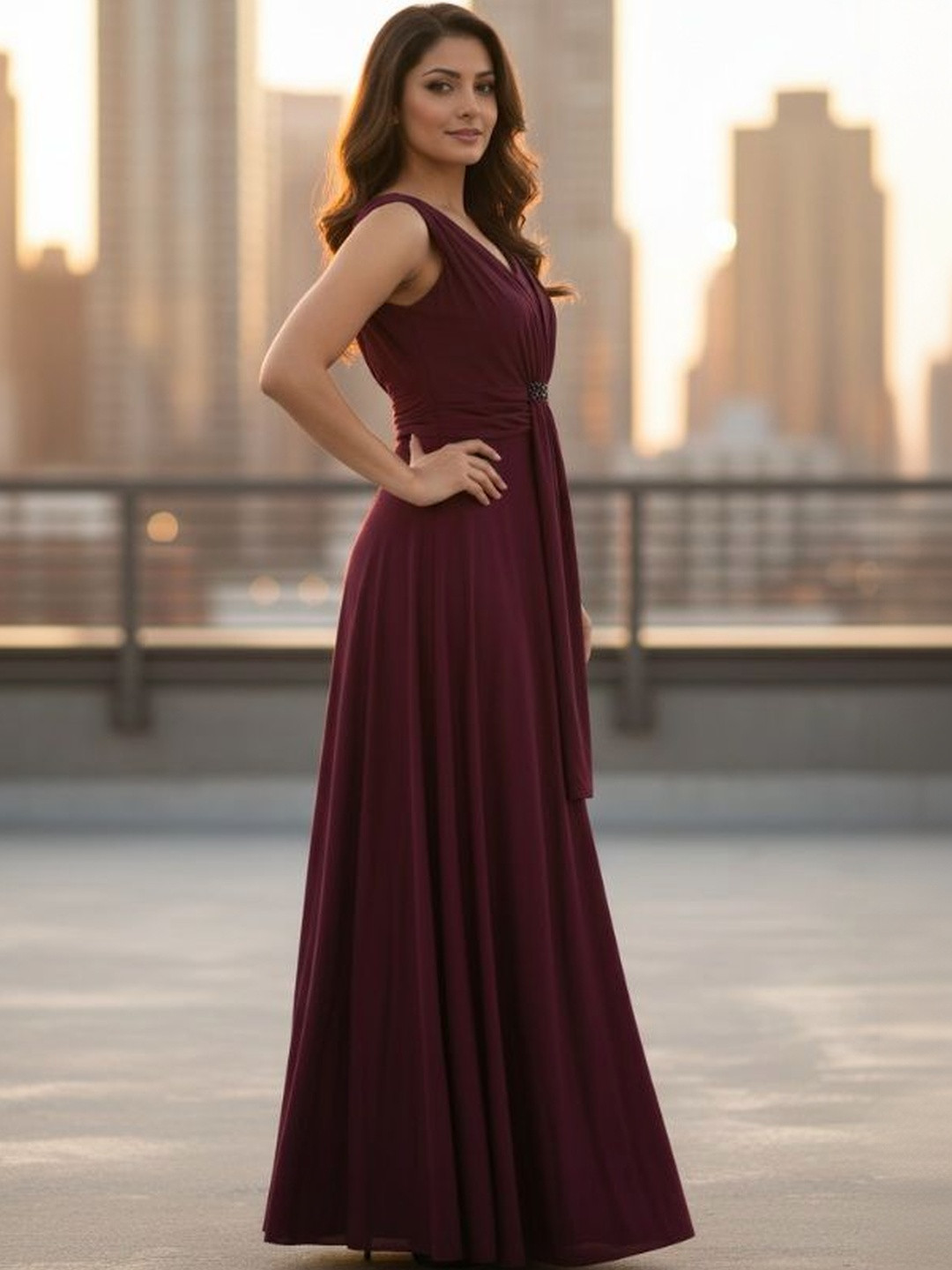 MARC LOUIS A-Line Maxi Dress