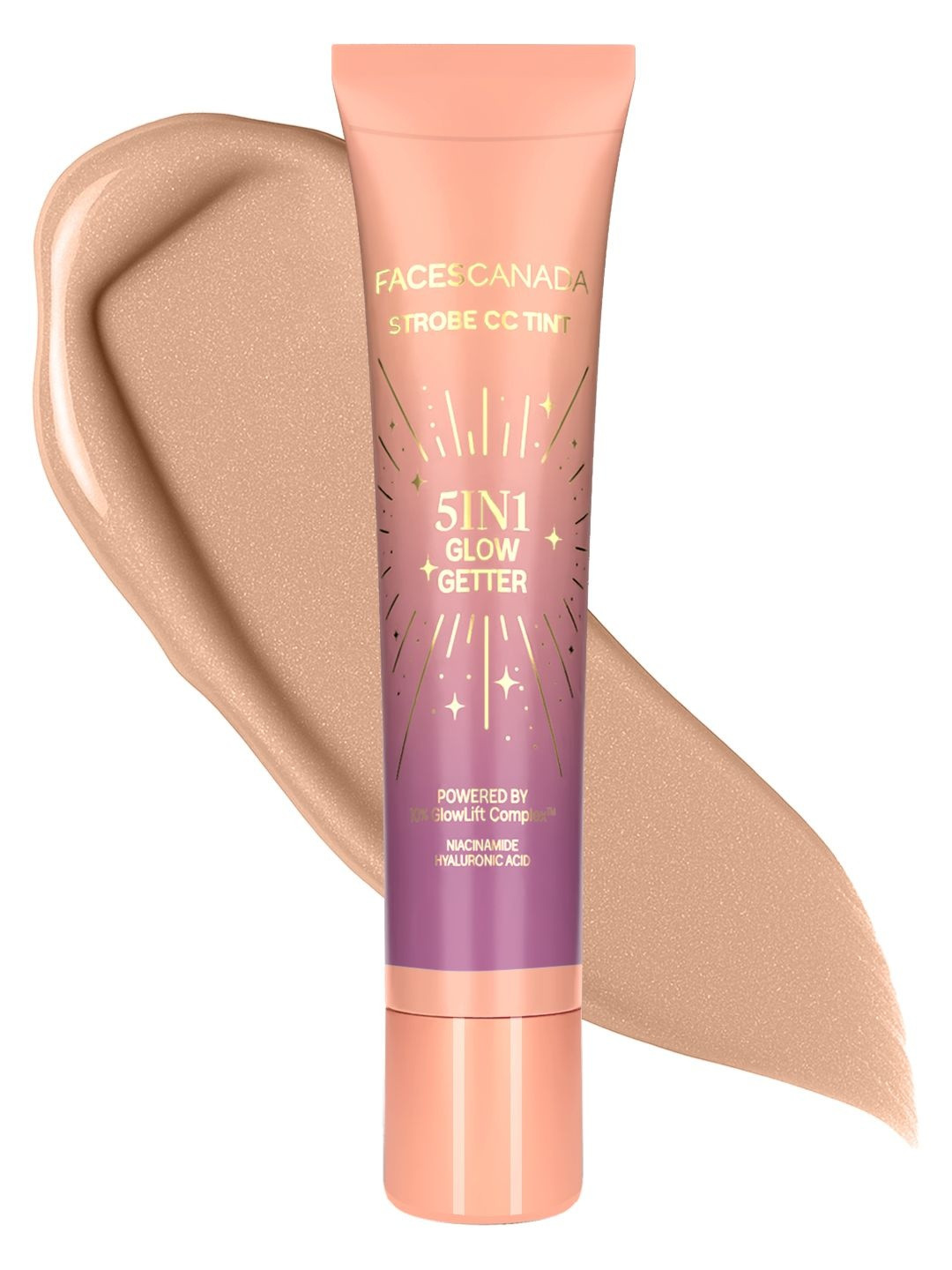 FACES CANADA 5 In 1 Glow Getter Strobe CC Tint with Hyaluronic 18 ml - Sunset Glaze 02