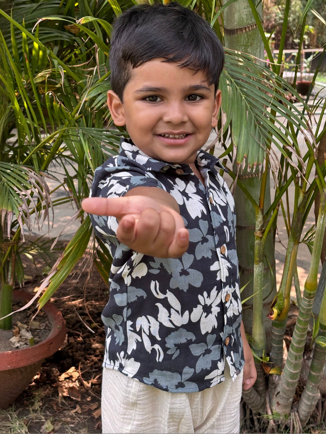 Koala Kidz Boys Premium Floral Printed Casual Shirt