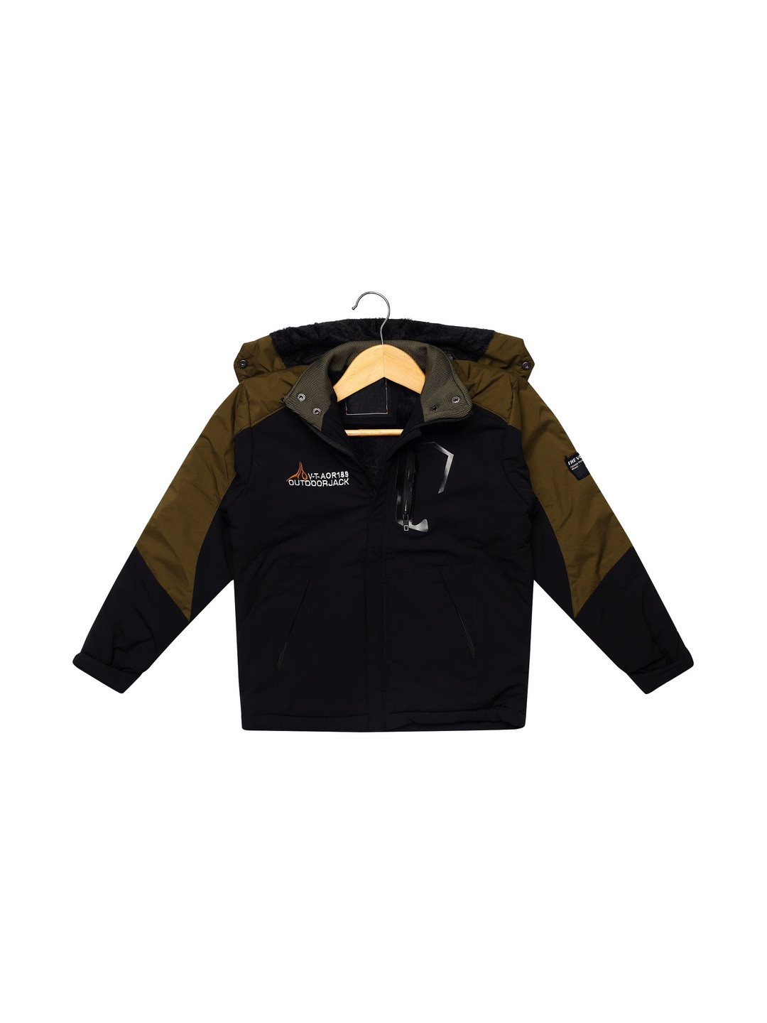 Killer Boys Brand Logo Colourblocked Outdoor Puffer Jacket
