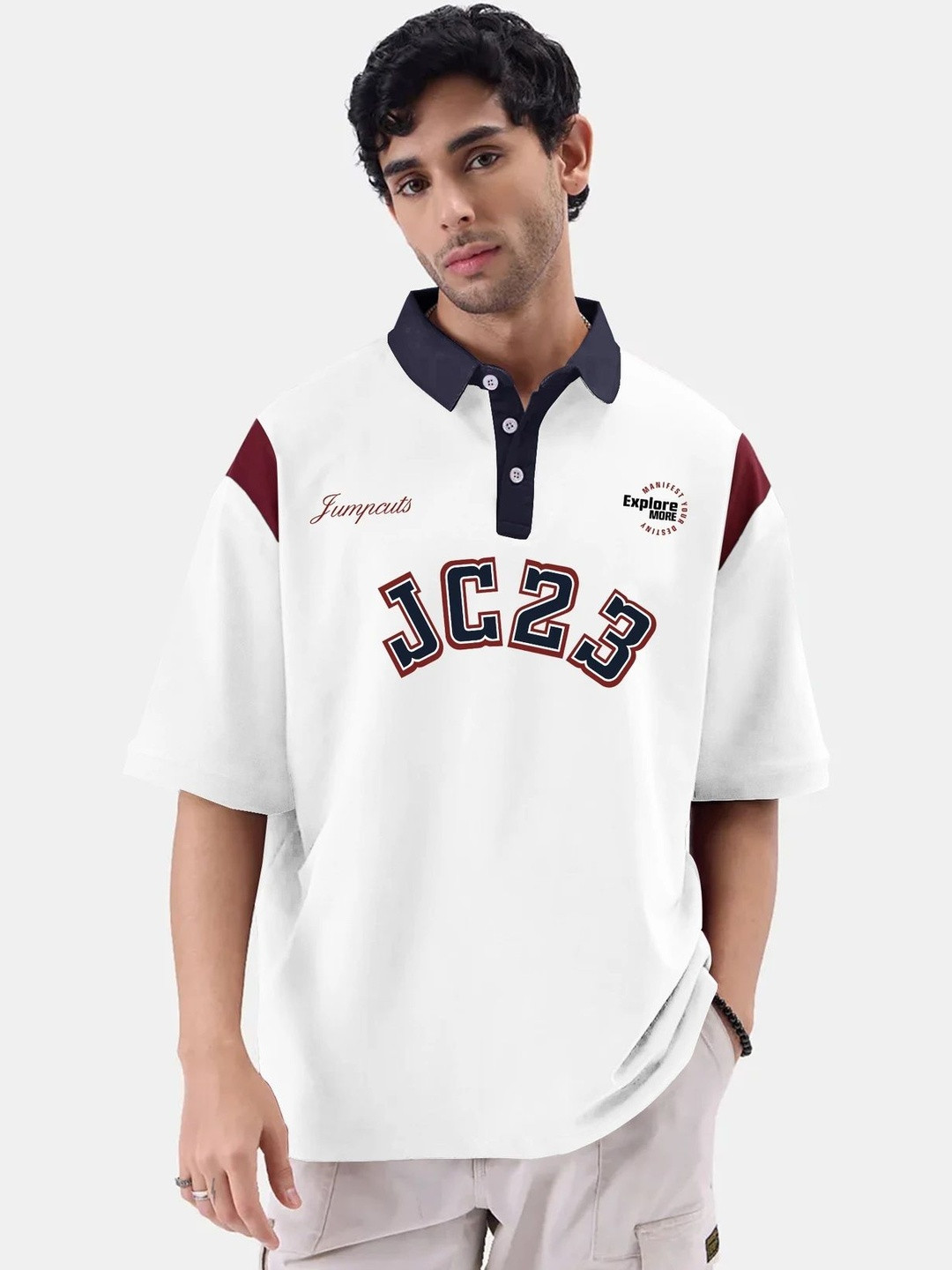 Jump Cuts Men Printed Slim fit Tshirt