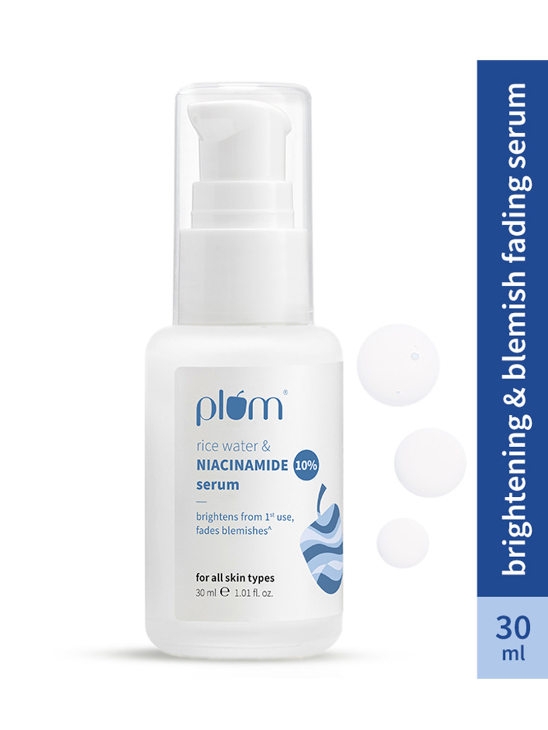 Plum 10% Niacinamide Face Serum with Rice Water - 30 ml