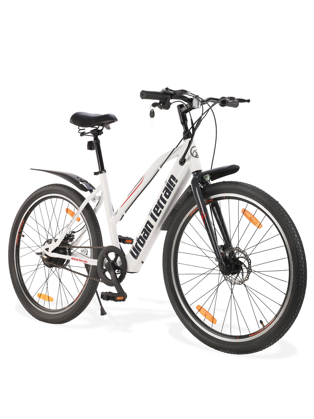 URBAN TERRAIN Carbon Steel Single Speed Electric Cycle