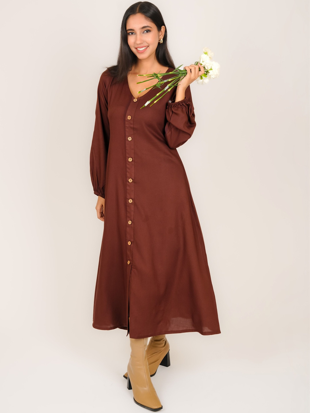 MONOMEE A-Line Midi Dress