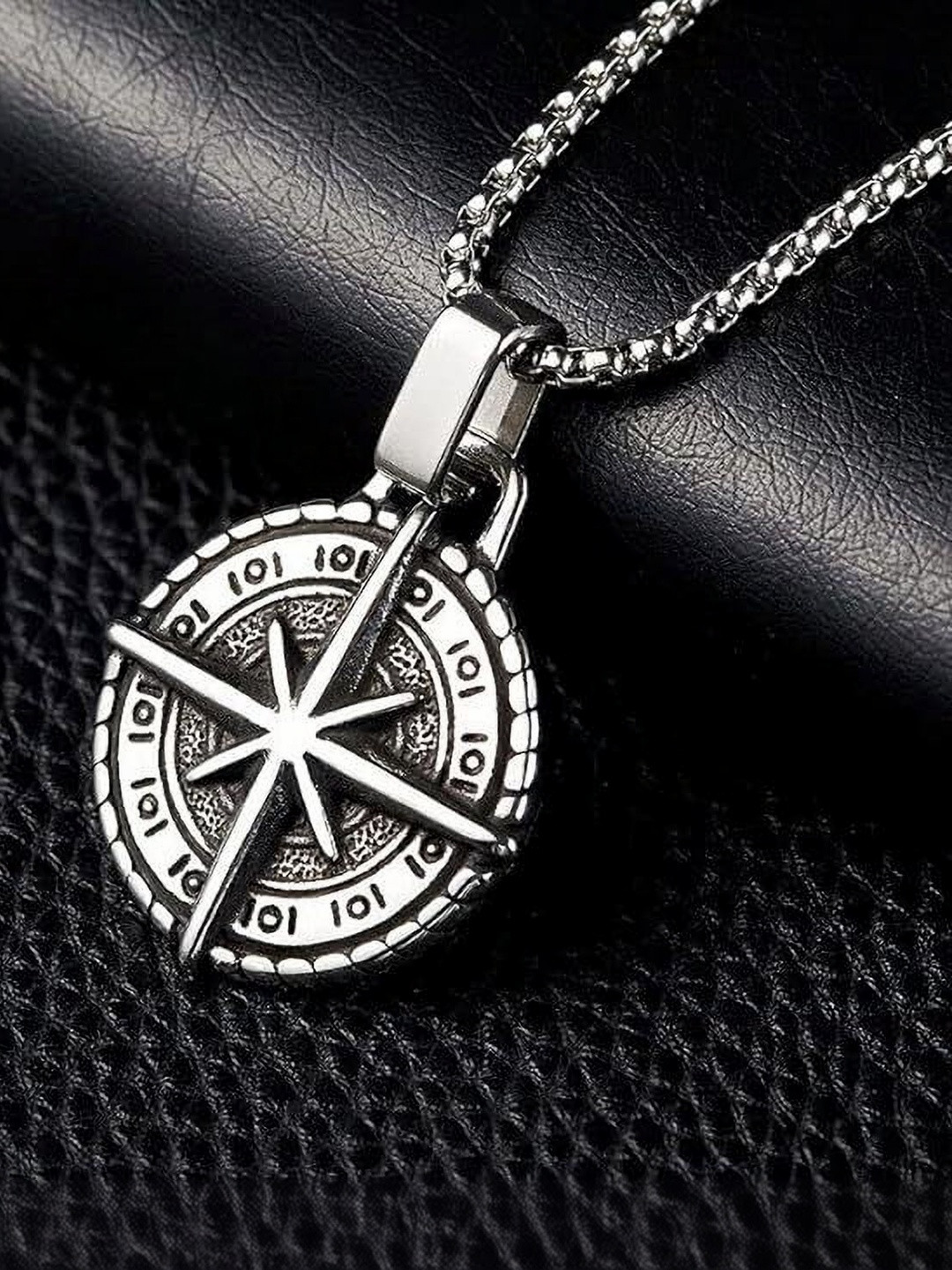 P. R. PRINTS Circular Pendants with Chains