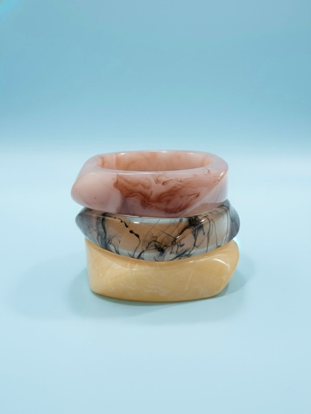 TAG 7 Set Of 3 Women Resin Plastic Bangle