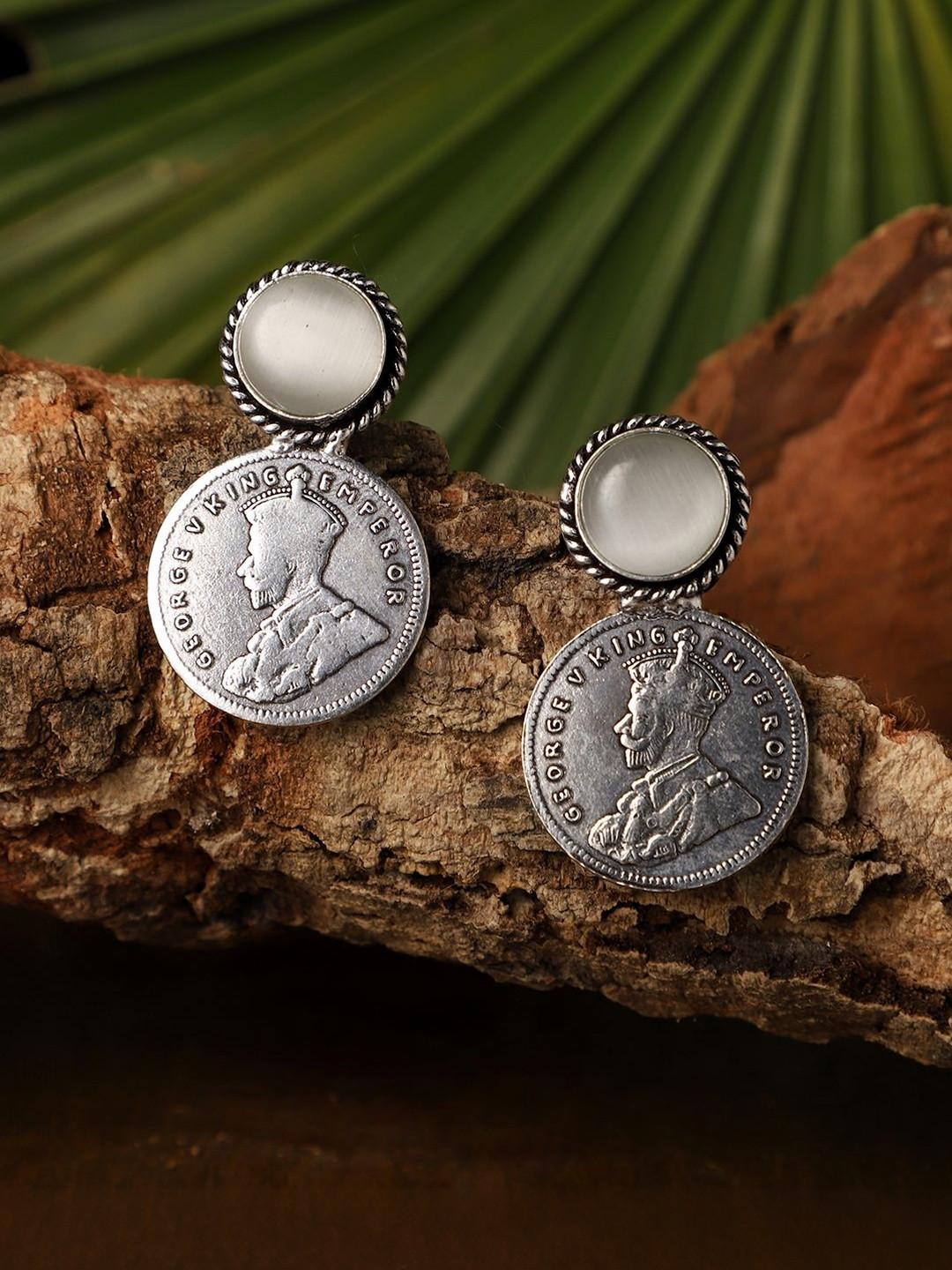 PATOLA BY VJ Circular Drop Earrings