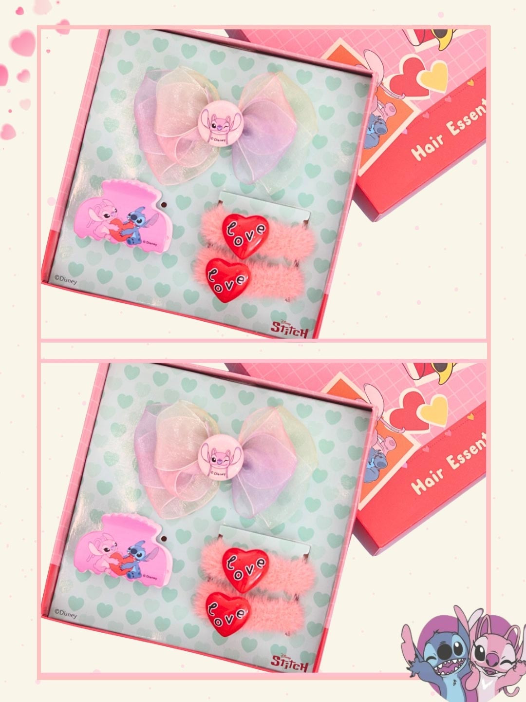 Disney By Yellow Bee Girls Stitch Hair Accessory Set