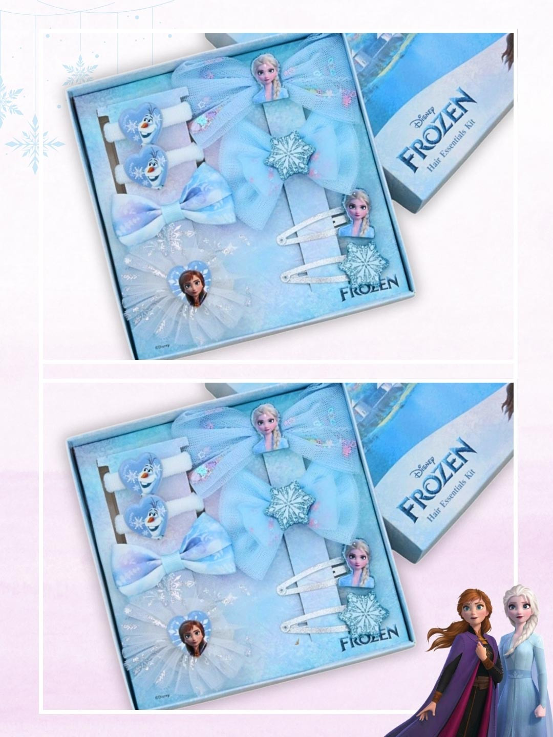 Disney By Yellow Bee Girls Frozen Elsa Hair Accessory Gift Set