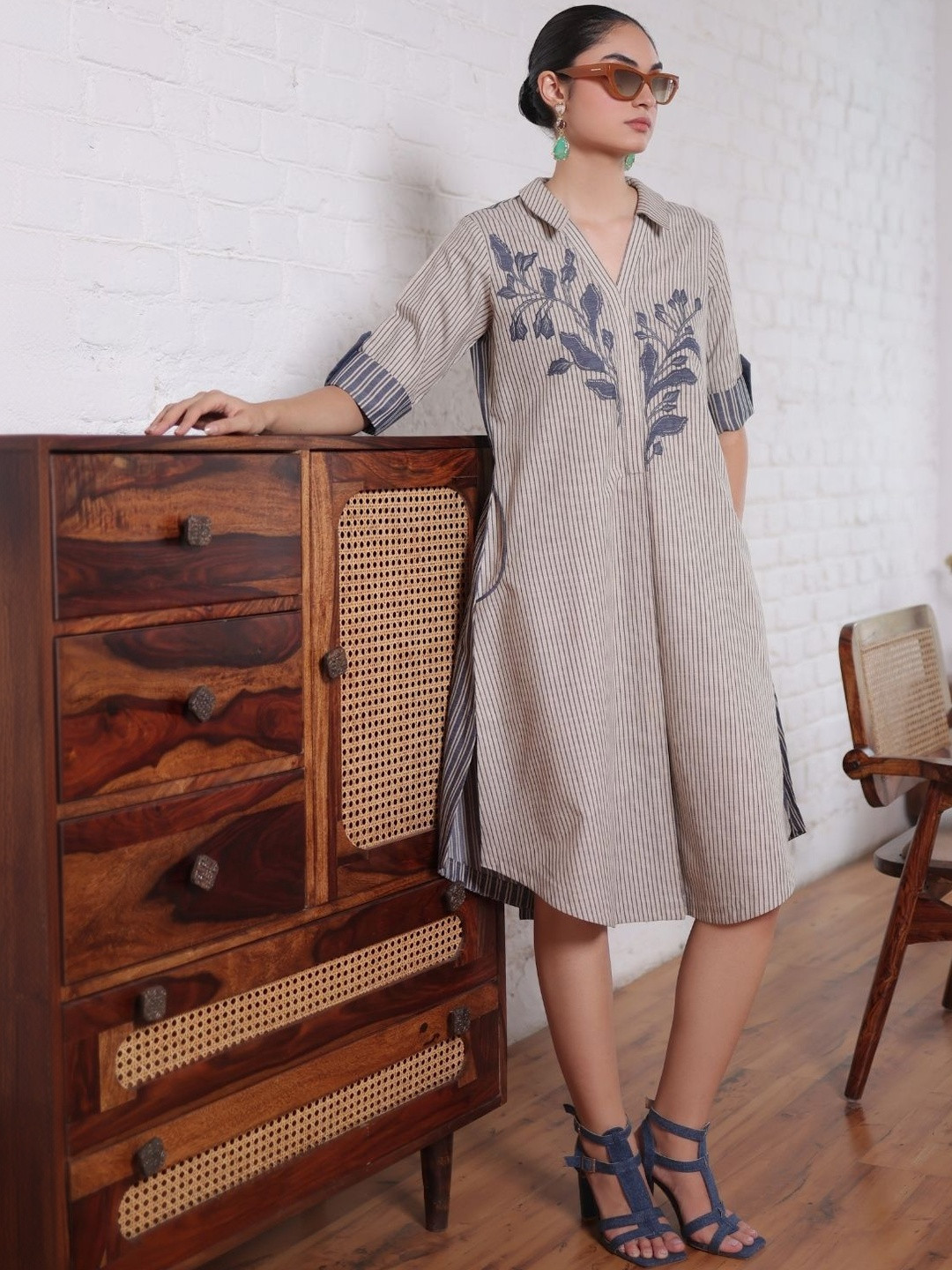 Truly Sma Checked Shirt Dress