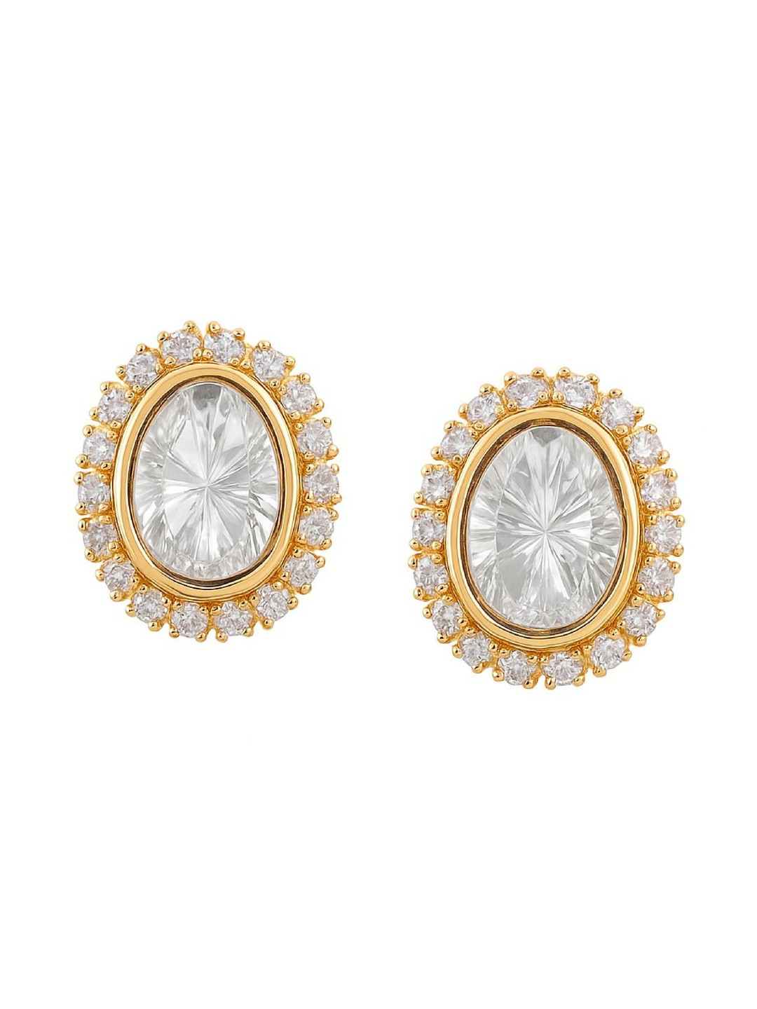 TJC Oval Studs Earrings