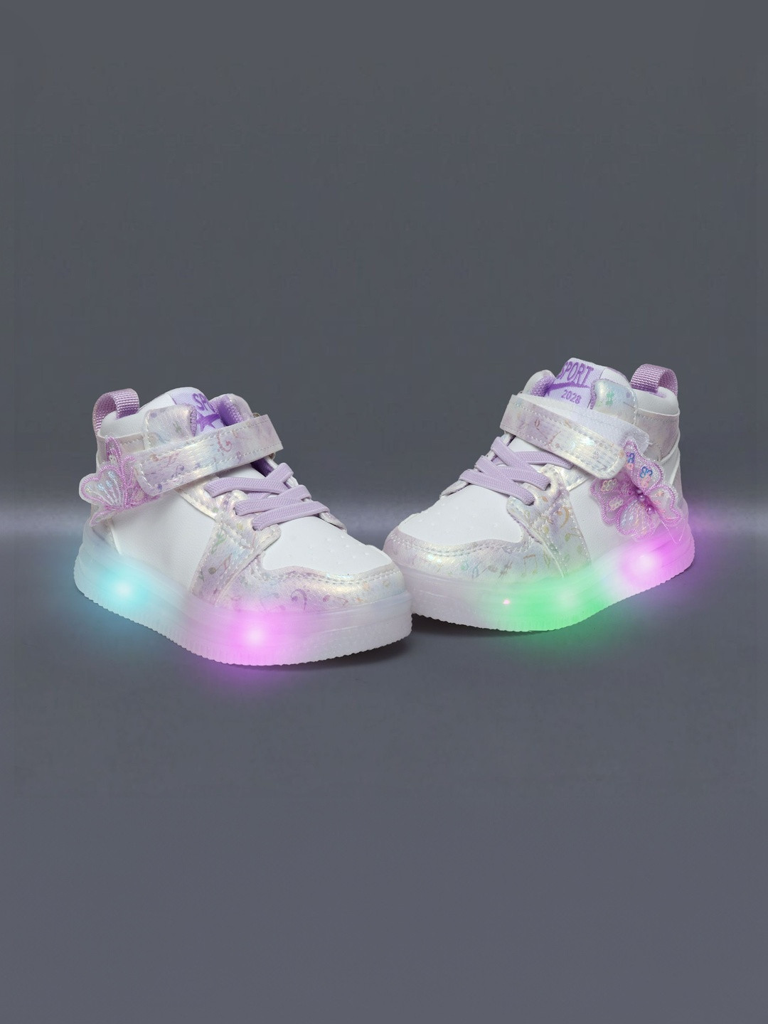 NEW STEPS Girls Printed Everyday Sneakers