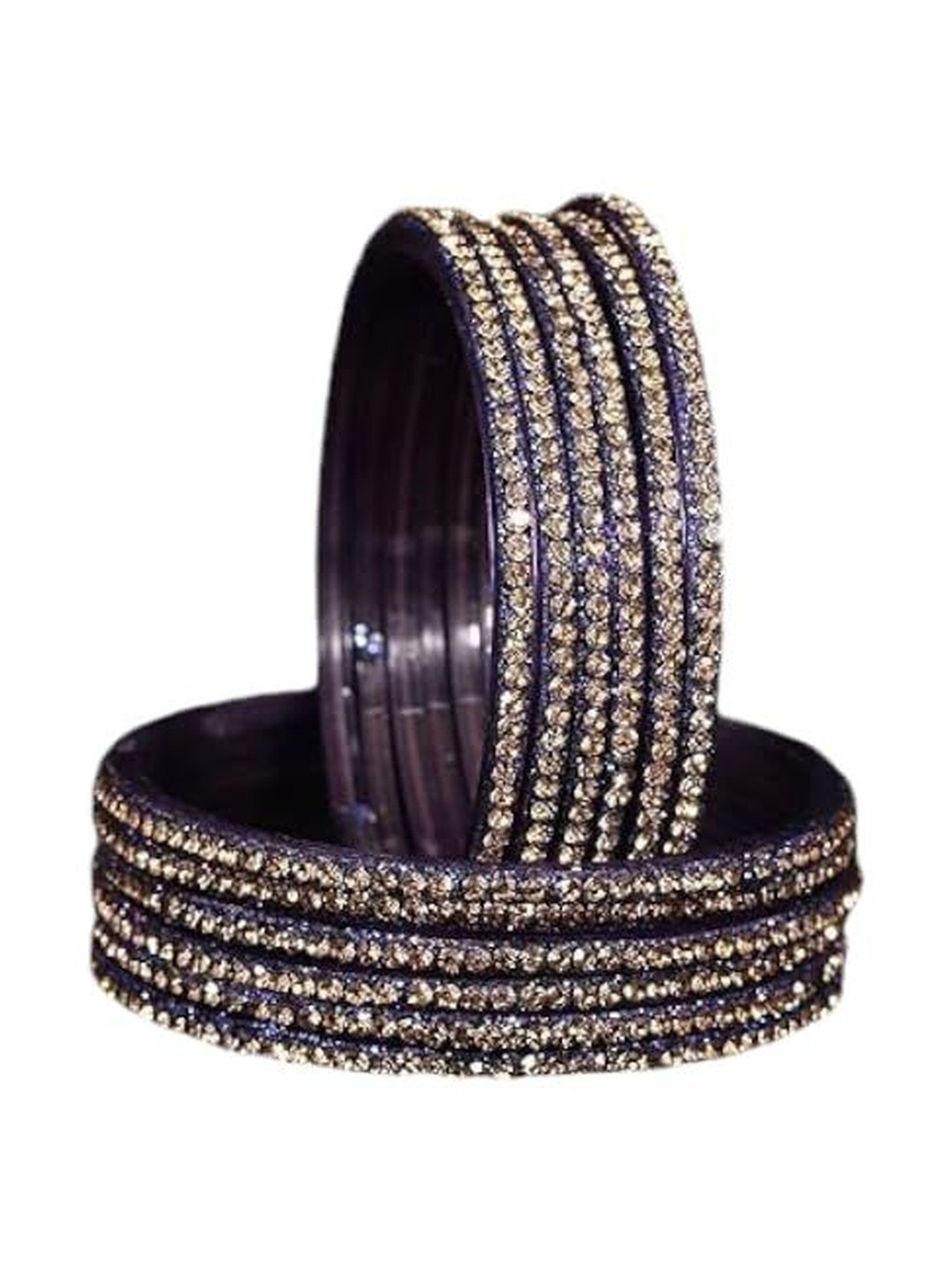 SD Star Blue Glass Artificial Stones & Beads Bangle