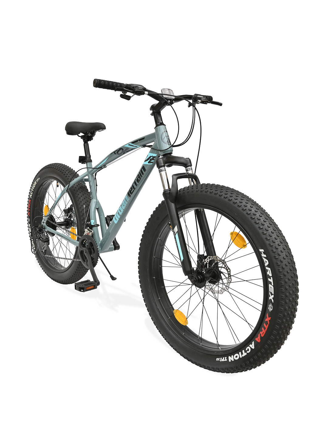 URBAN TERRAIN Rogue Steel Frame 21 Speed Shimano Gear and Dual Disc Brake Mountain Bicycle