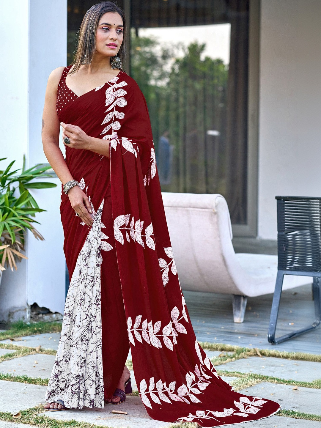 KALINI Silk Cotton Block Print Saree