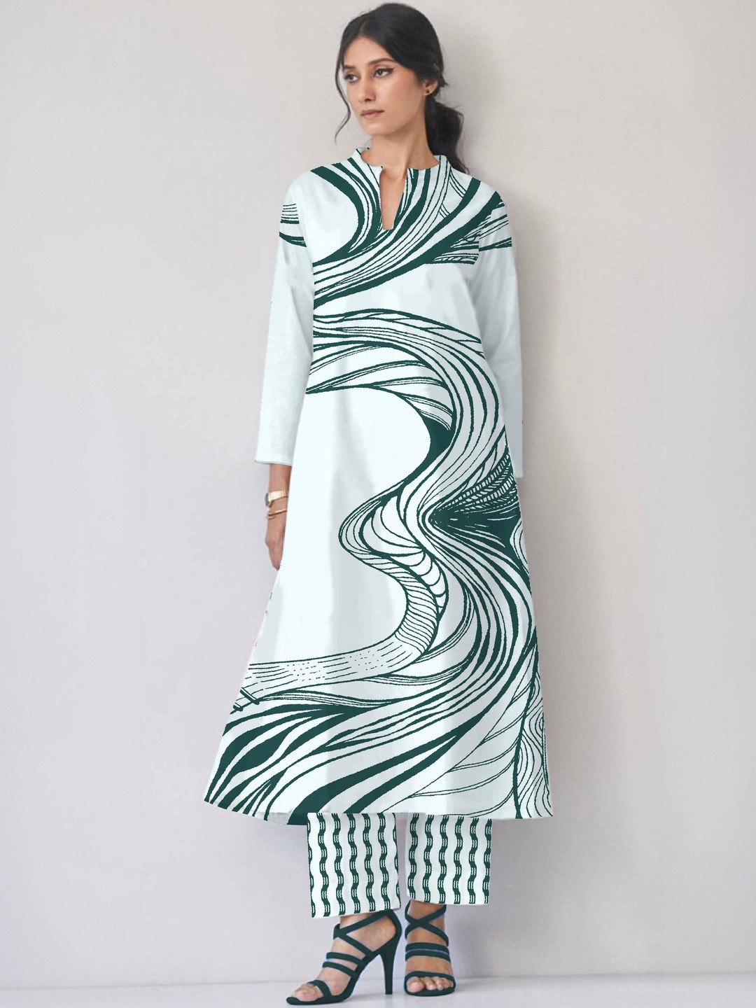 SHIVAM FABRICS Printed Kiurta & Palazzos Co-Ords