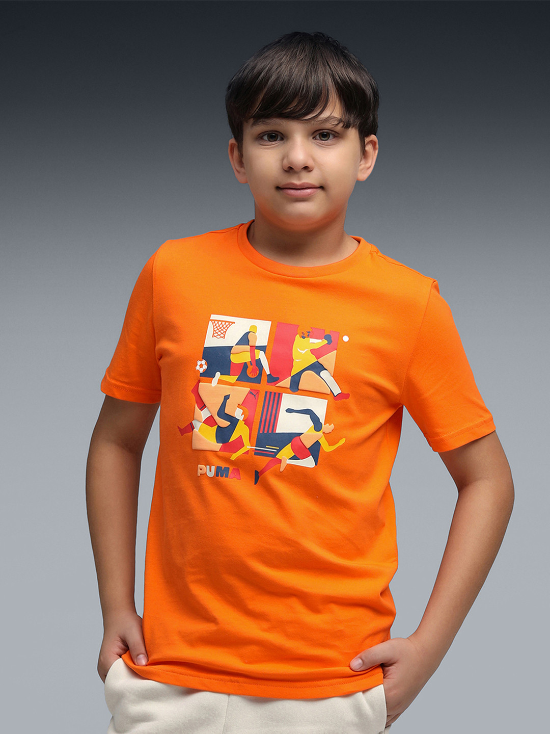 Puma Curious Expolres Youth Tee Boys Cotton Tshirt