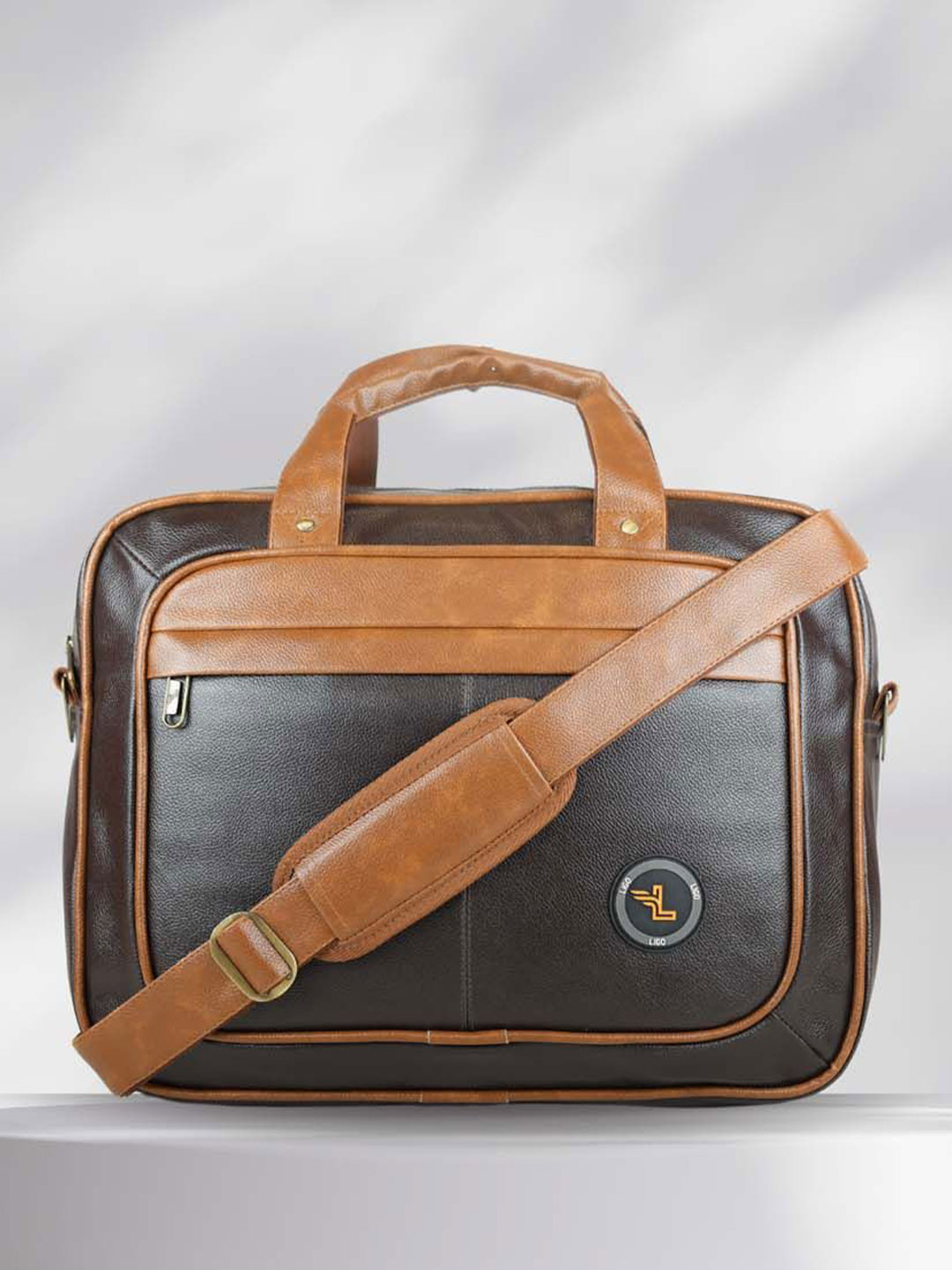 Ligo Bags Men PU Laptop Bag