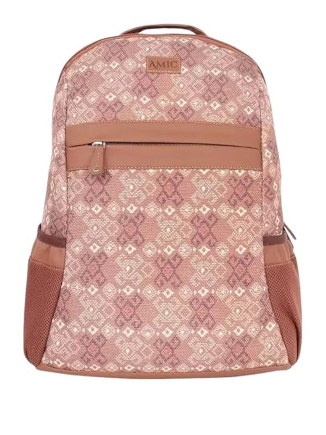 AMIC Unisex Geometric Printed Medium Laptop Backpack