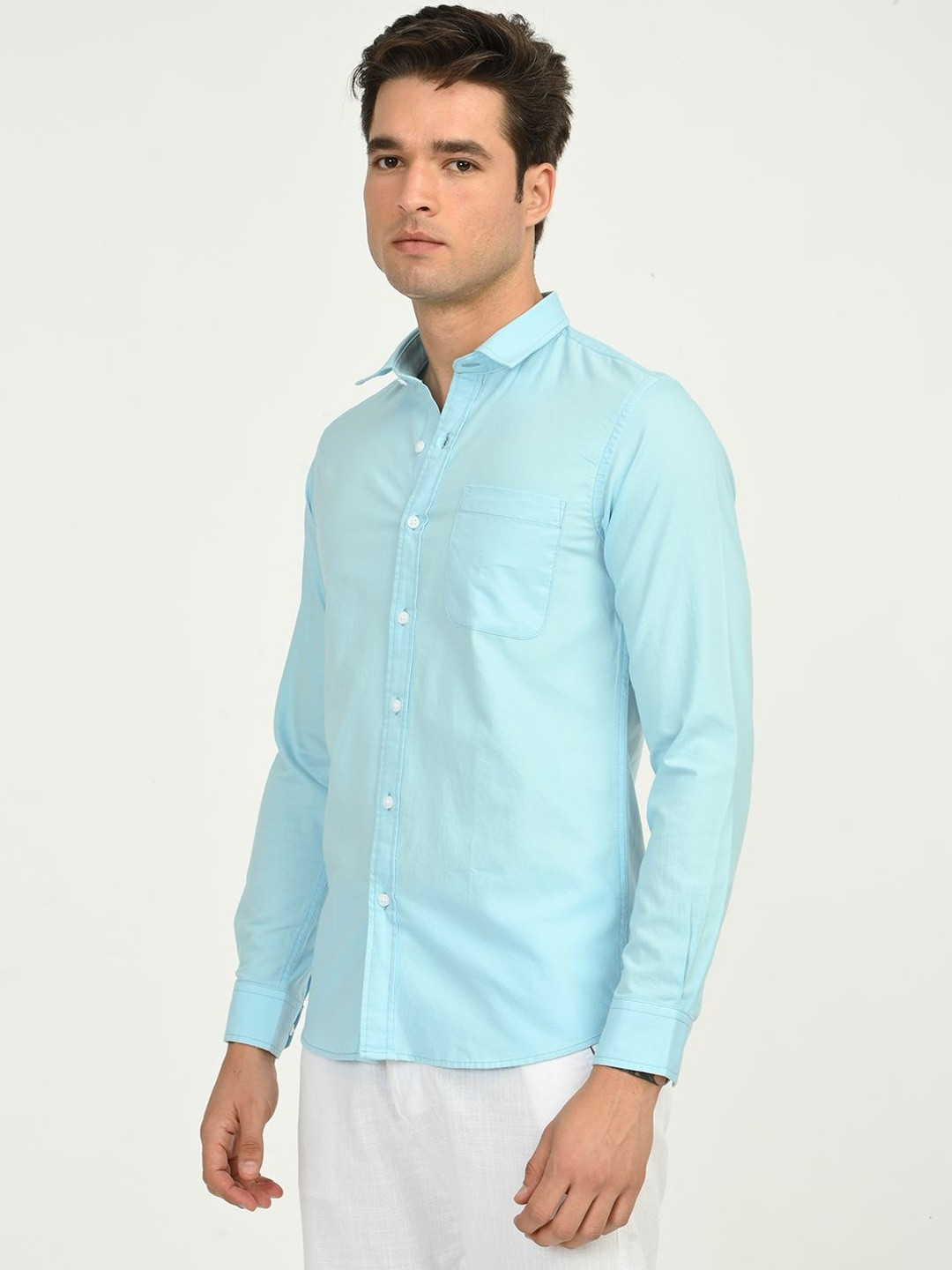 Native Bull Men Classic Slim Fit Casual Shirt