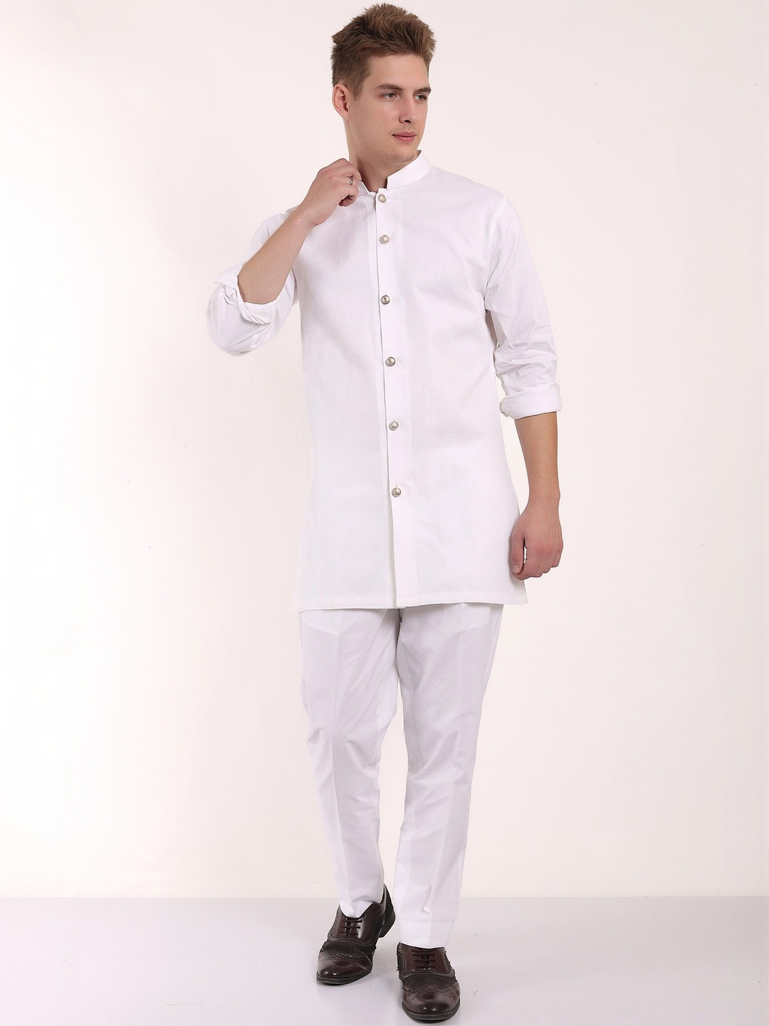 House Of Rama Men Thread Work Pathani Kurta