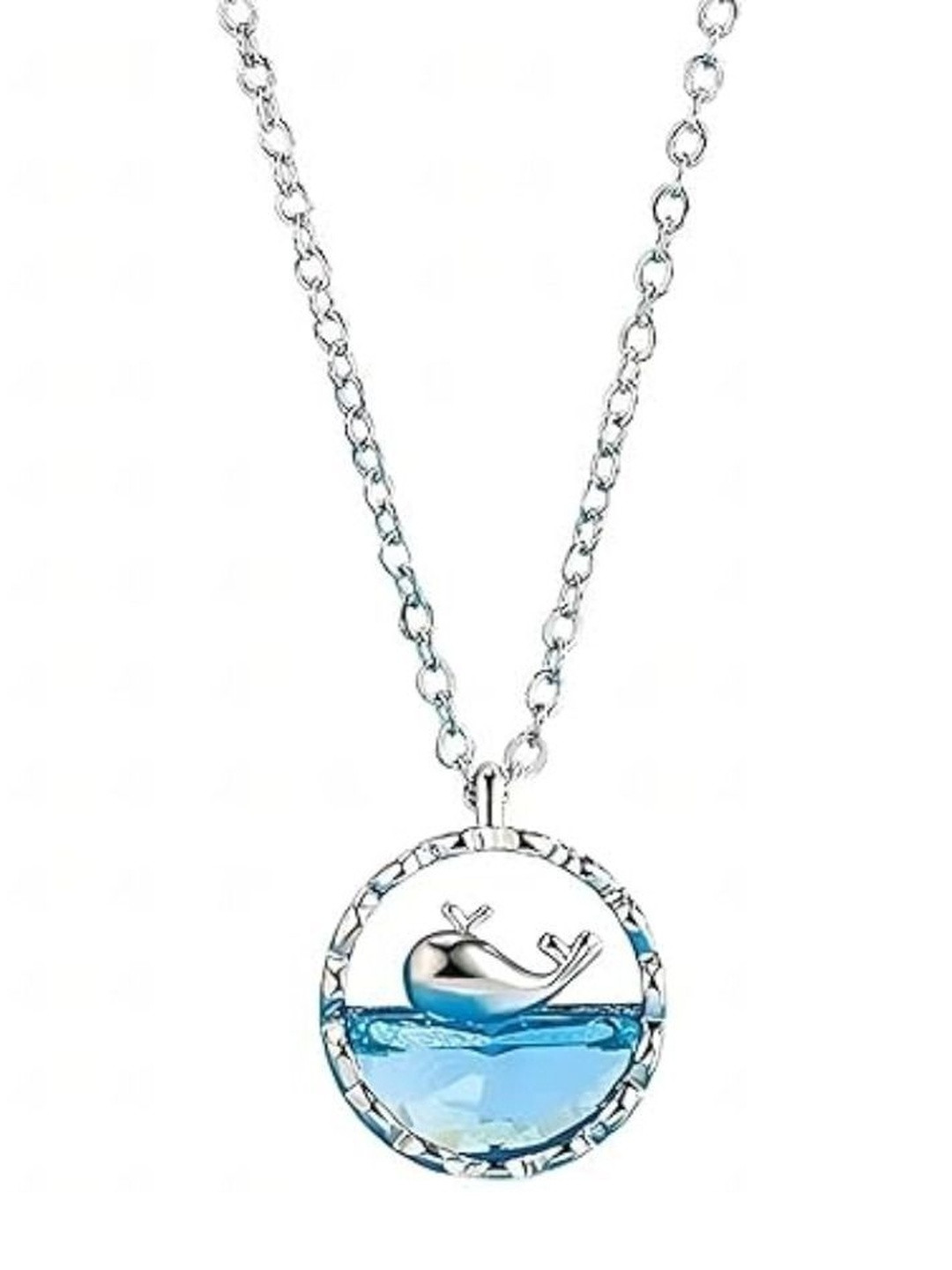 P. R. PRINTS Circular Pendants with Chains