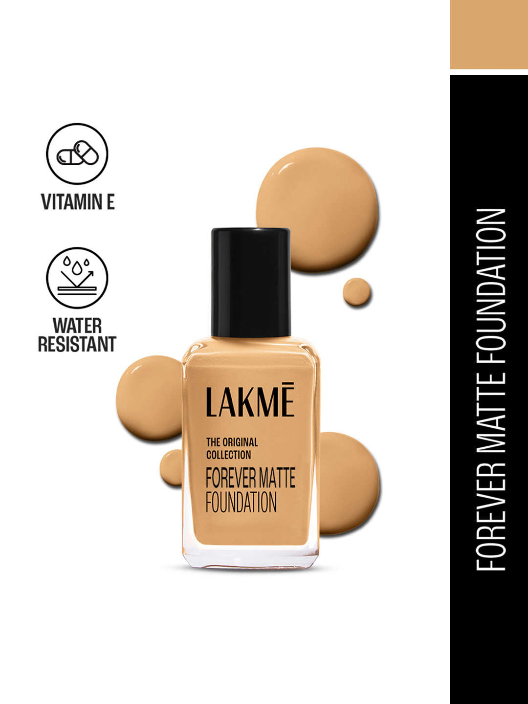 Lakme Forever Matte Lightweight Foundation With Vit E For Superior Coverage  27ml - Beige