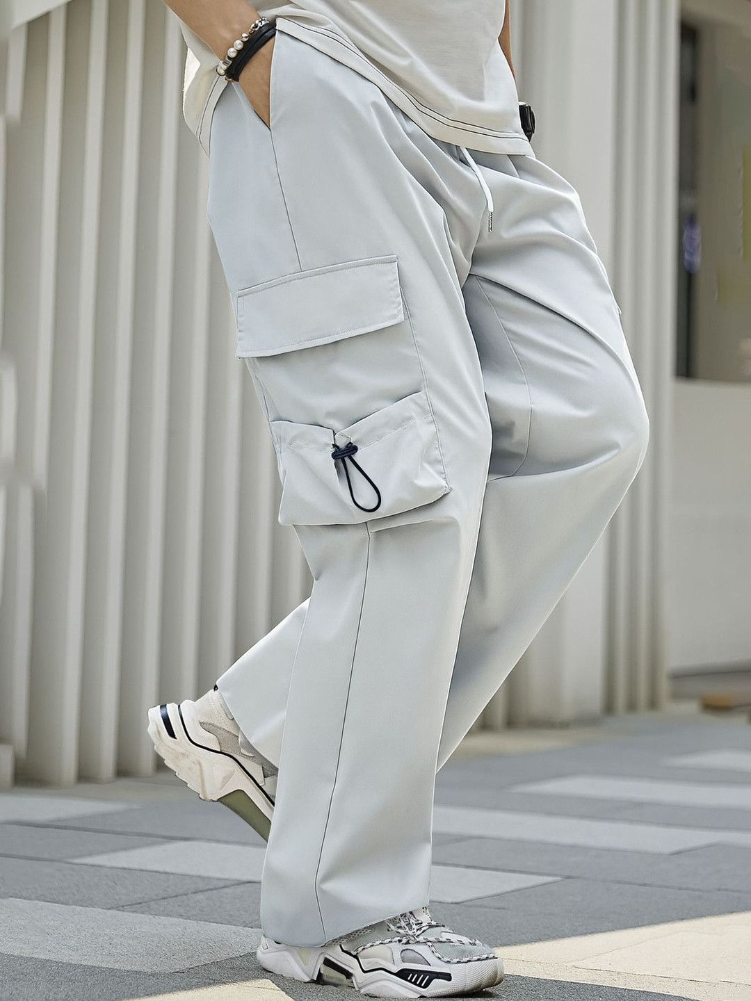 JUMPCUTS Baggy Fit Cargos Trousers