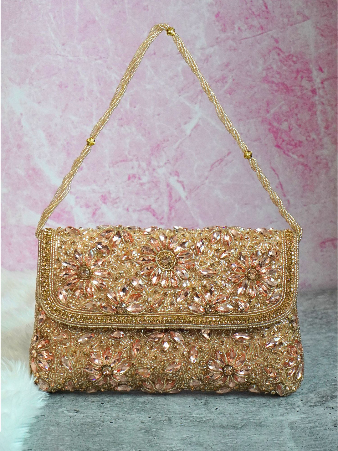 OSTY EVALYN Women Embellished Envelope Clutch