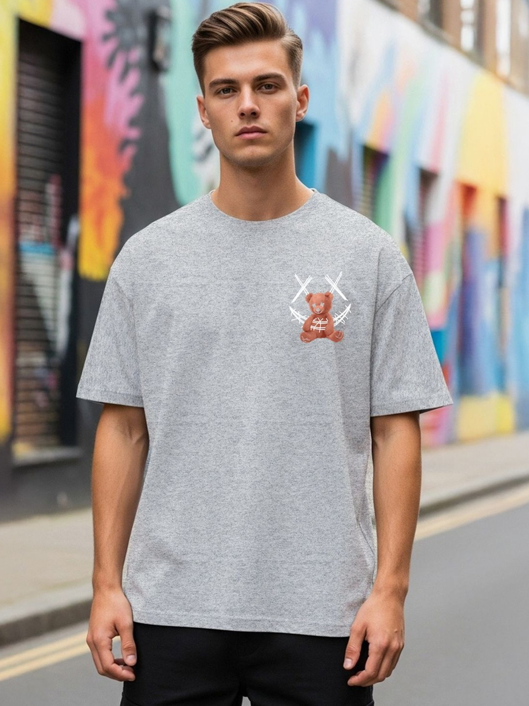 BENNY BROOKS Men Regular Fit Graphic T-shirt