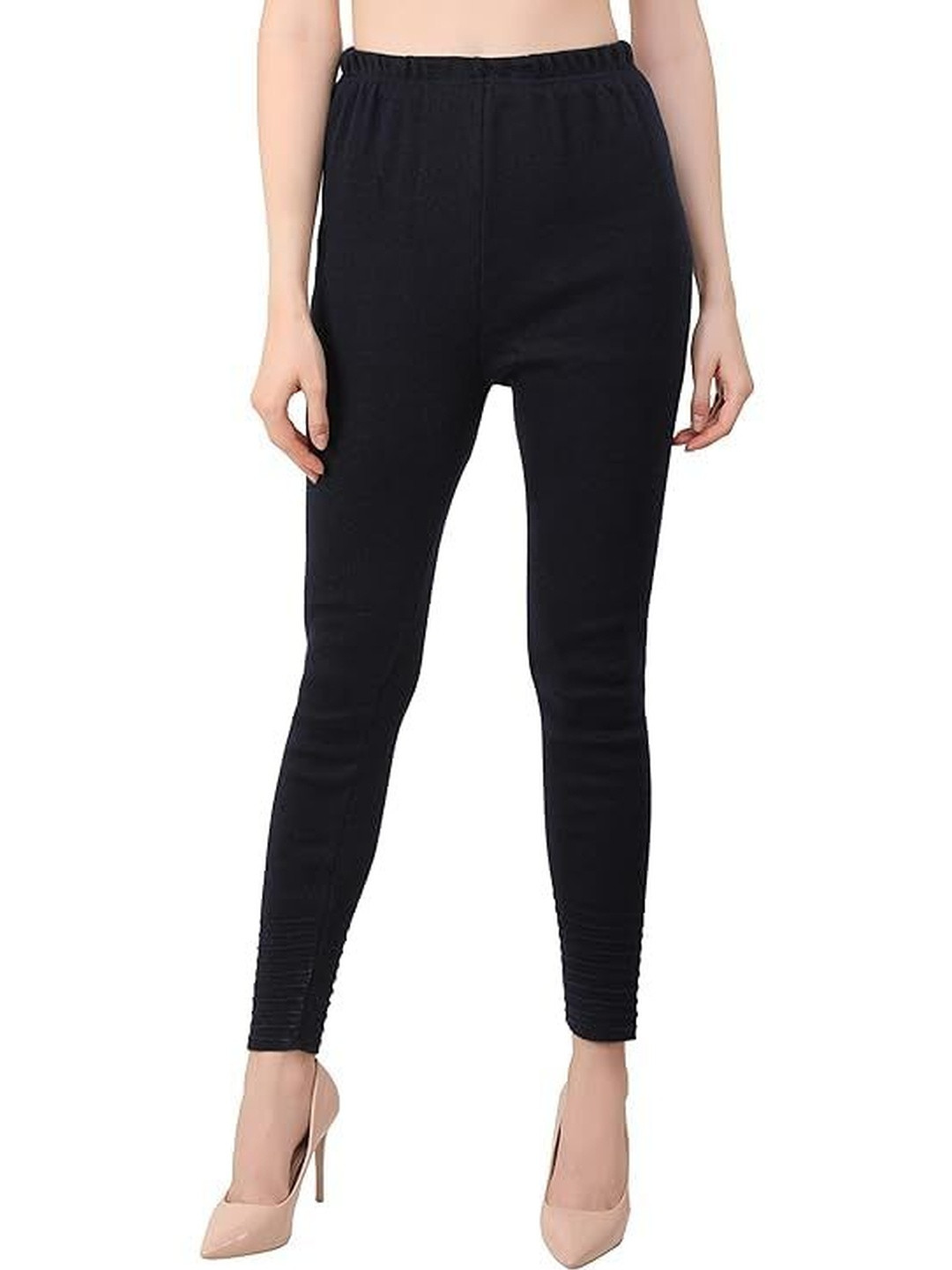 Thrifty Thread Woolen Mid-Rise Ankle-Length Leggings