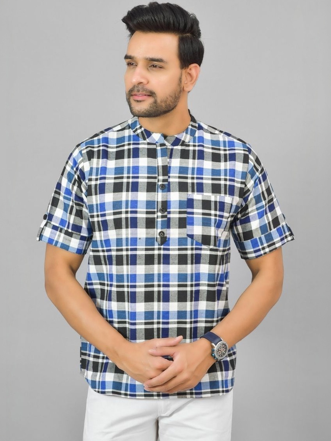 ETC X D To D Life Style Men Checked Night suit