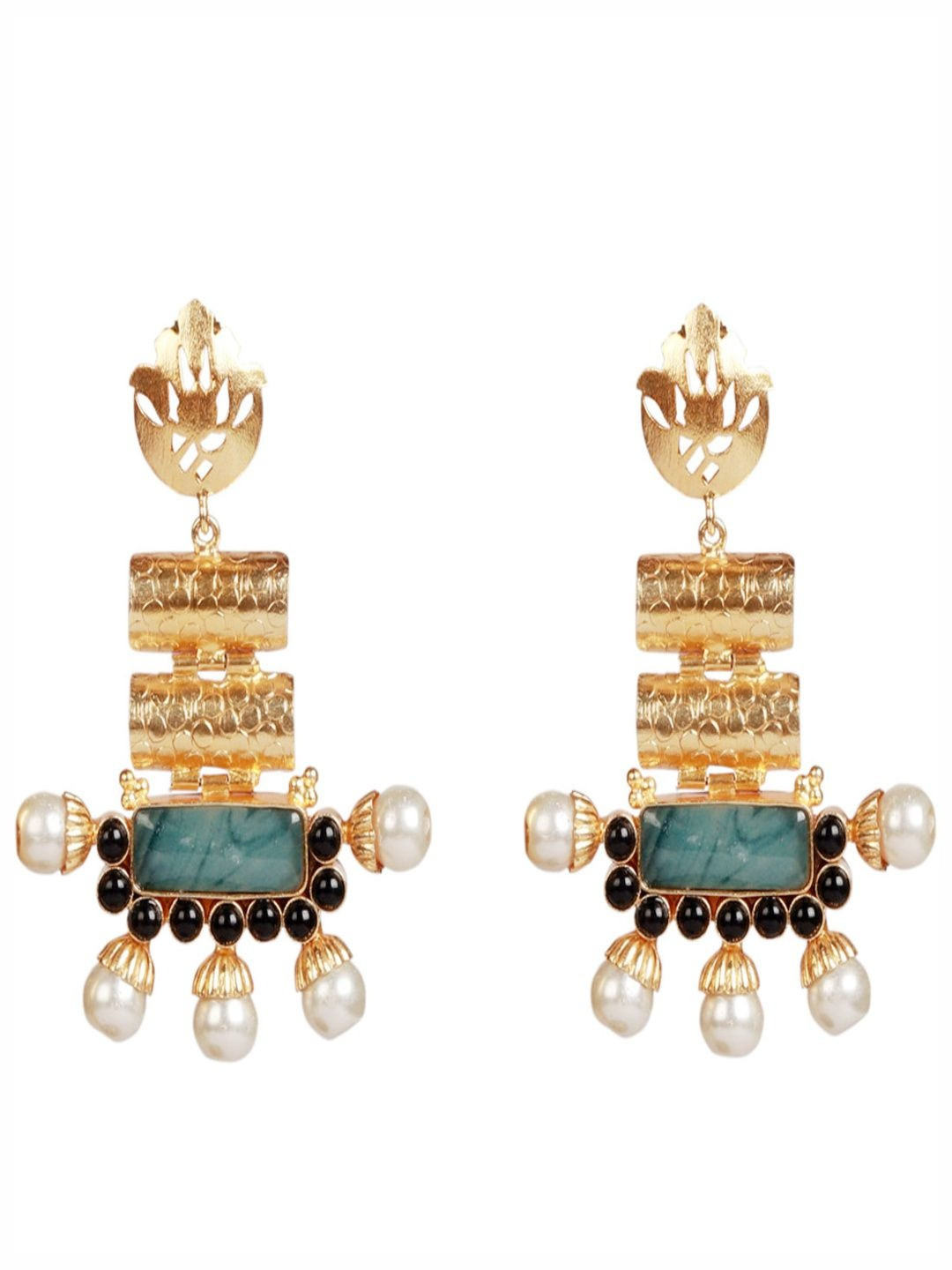 HENA DESIGNS LLP Geometric Drop Earrings