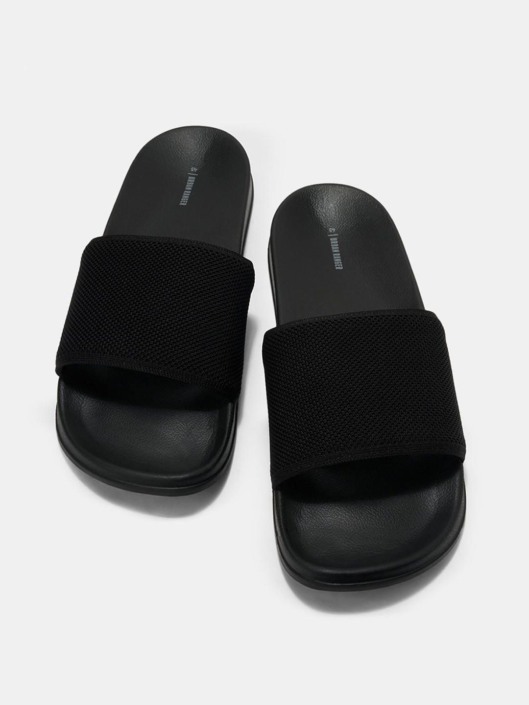 Urban Ranger by pantaloons Men Self Design Sliders Flip Flops