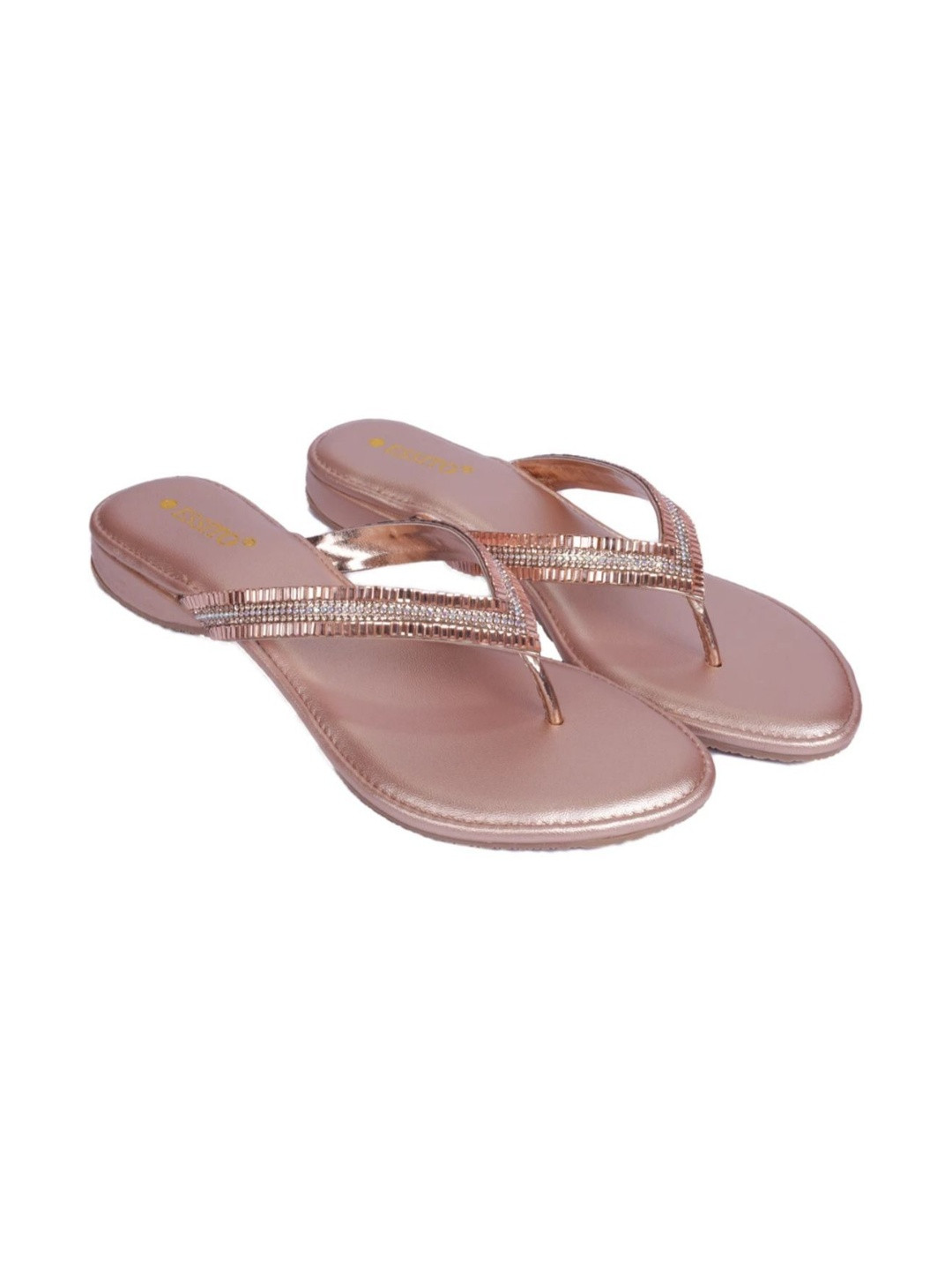 ESSITO Women Solid Open Toe Flats