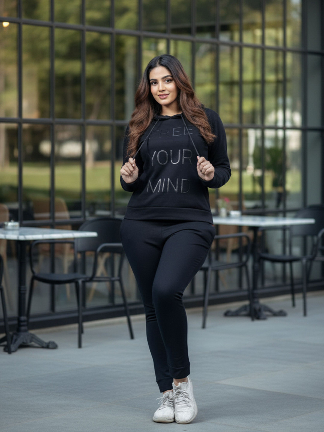 9shines Label Women Soft Hosiery Cotton Cozy Winter Track Suit