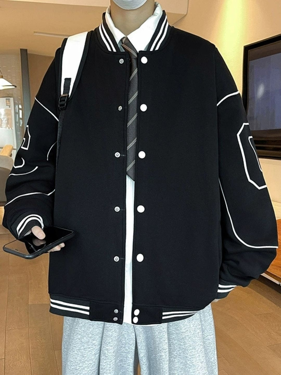 KPOP Men Varsity Jacket