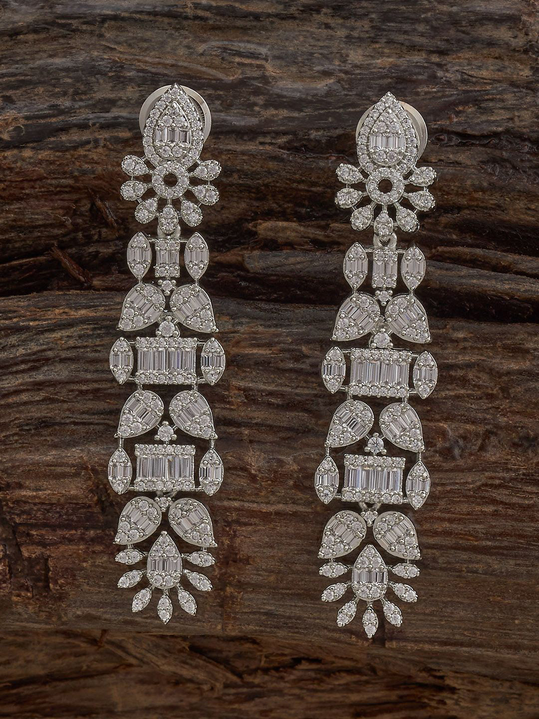 Kushal's Fashion Jewellery Embellished Bridal Sky Blue Gold-Plated  Zircon Pendant Set