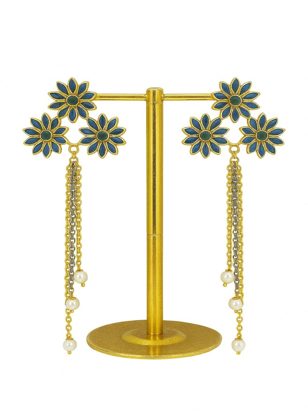 HENA DESIGNS LLP Floral Drop Earrings