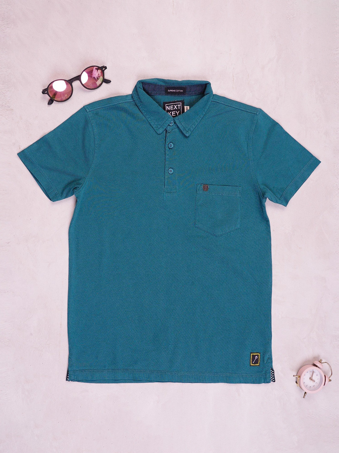 NEXT KEY Boys Cotton Polo Collar Tshirt