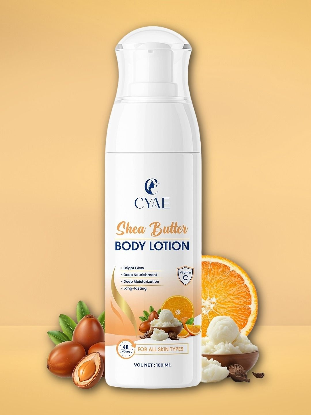 Cyae Shea Butter Body Lotion With Vitamin C - 100 ml