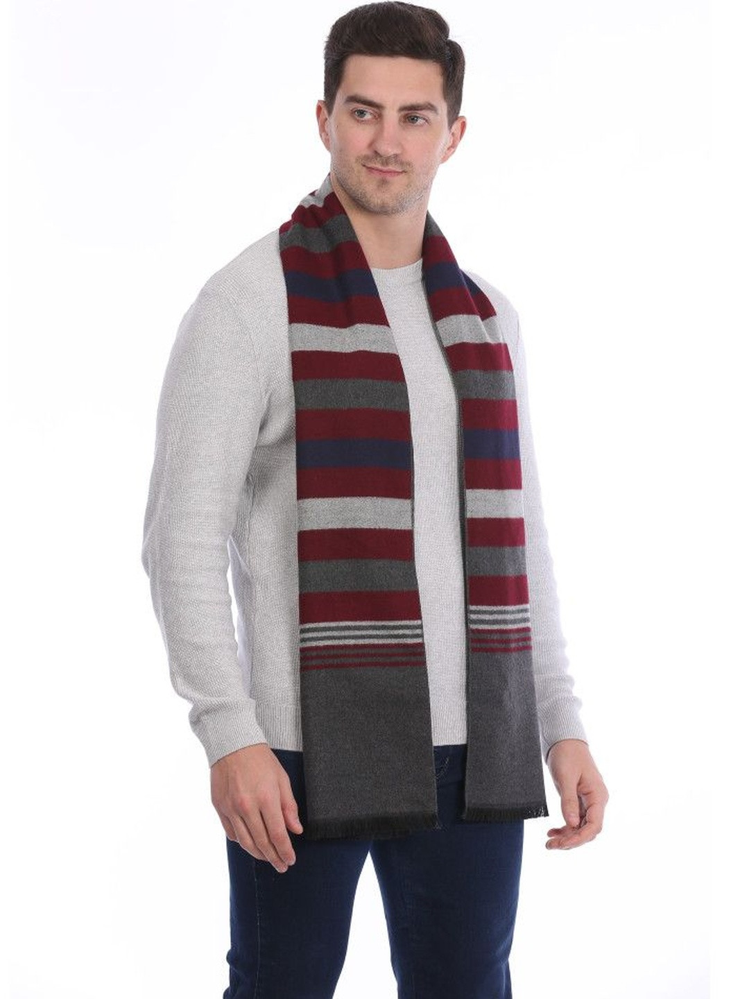 Moda Rapido Men Striped Cashmere Designer Mufflers