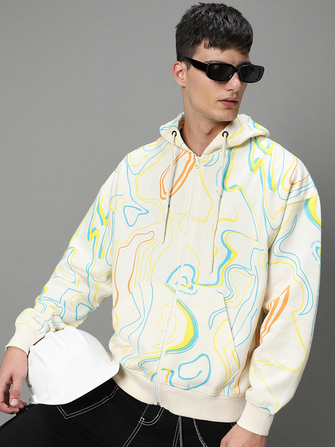 Bewakoof Heavy Duty 1.0 Men All Over Printed Oversized Hoodies