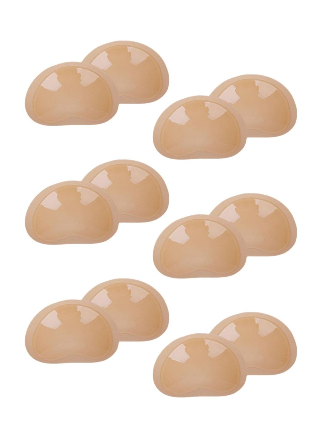 Esensuelle 7 Set of 6 Pairs Reusable Breast Enhancer Bra Inserts Pads